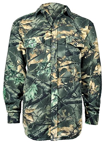 Naturmania A551J Polar Camo Hunting Shirt (Green Camo, X-Small)