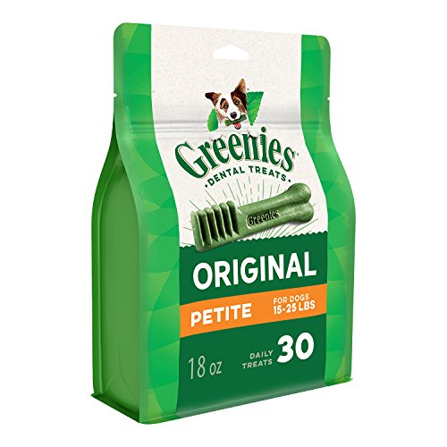 GREENIES Original Petite Dental Dog Treats, 18 oz. Pack (30 Treats)
