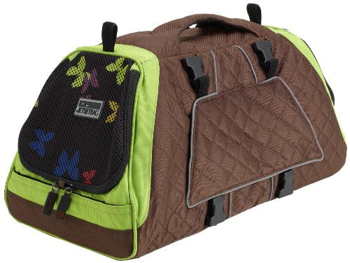 Petego Jet Set Medium New Forma Frame Green Brown Butterfly Pattern