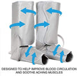 Masseur de jambe Mollage de la jambe de compression de l'air pour la circulation de pied de base de veau et batterie rechargeable Batterie 3 Intensités 2 Modes 6 Scénarios d'expérience