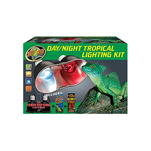 Zoo Med LF-34 Double Desert UVB Day/Night Tropical Lighting Combo
