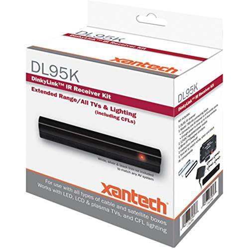Xantech DL95K Dinky Link Surface-mount design Universal IR Receiver Kit with Blink-IRÂ Emitters