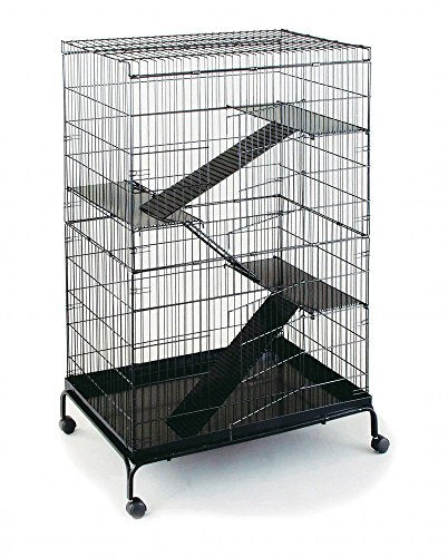 PET PET 475 Produits Jumbo Steel Ferret Cage sur Casters Black