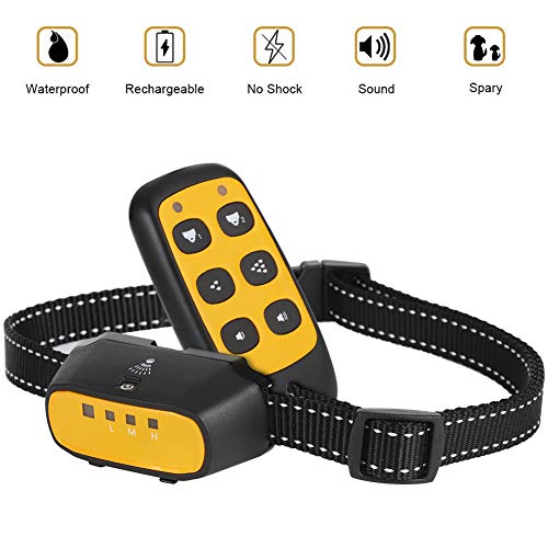 Flightbird Dog Spray Bark Collar,No Shock Stop Barking Collar 2 in 1 Dog Training Collar-Rechargeable Waterproof Reflective Anti-Bark Device for Small Medium Large Dogs