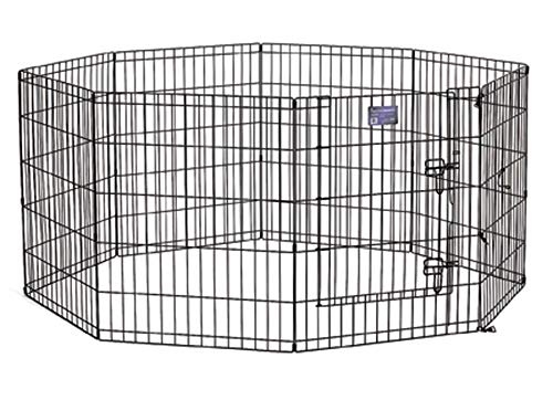MidWest Exercise Pen With Door in Black Finish