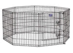 MidWest Exercise Pen With Door in Black Finish