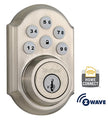 Kwikset traditionnel Smartcode 910 Metful avec une technologie Z-Wave, compatible avec Alexa via Samsung SmartThings et / ou Wink