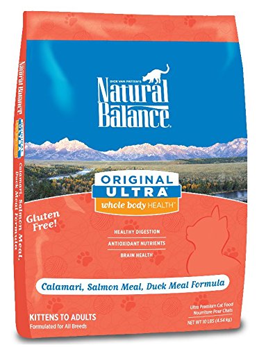 Équilibre naturel ultra de la santé du corps entier Calamars, Salmon et Duck Cat Aliments pour chats