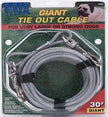 Câble géant du titan côtier de 30 pieds de long lie, argent, x-gard