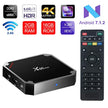 SAWPY X96 Mini Android TV Box Android 7.1 4K Smart TV Box 64bit Quad Core CPU 2GB RAM + 16 Go ROM avec 2,4 GHz WiFi