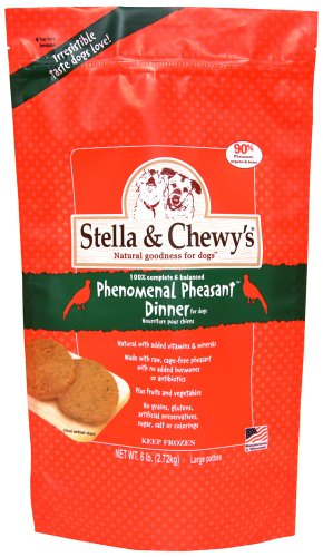 Stella & Chewy's 45787 Exotic Frozen Phenomenal Pheasant Dog Food 6LB (4)