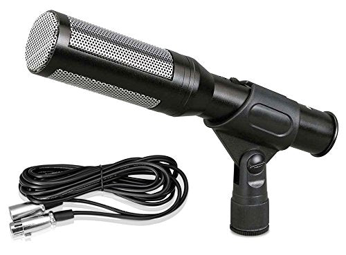 PYLE PDMIC35 Professional Shotgun Microphone, Electret Condenser Mic with 16' ft. XLR Cable & Windscreen