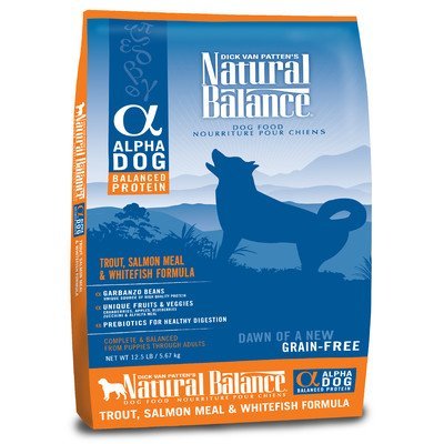 Équilibre naturel 42615 Trout sans céréales alpha, poisson sauvage et farine de saumon 12,5 lb