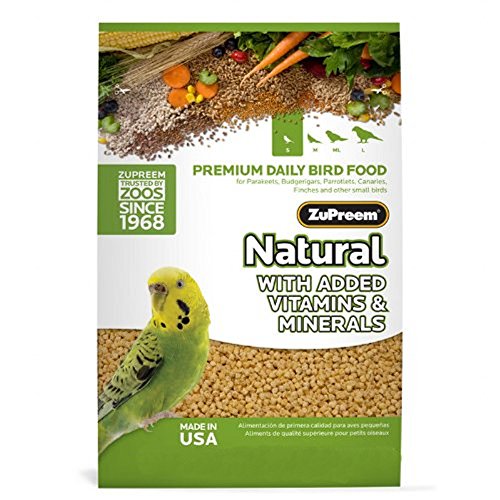 Zupreem BB3333 Parakeets Maintenance Natural Small Bird Food 20lb