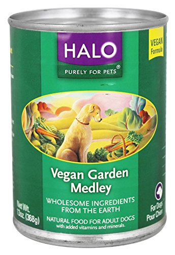 Halo Canned Dog Food - Vegan Garden Recipe - Case of 12 x 13.2 oz cans