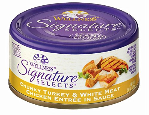 Wellness 46863 Signature Select Turkey and Chicken Entree Cat Food 24/2.8OZ