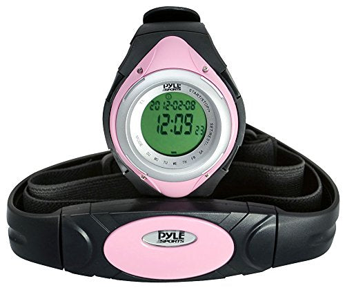 Pyle phrm38 Heart Cate Monitor Watch avec capteur de marche / course (rose) 3D (rose)