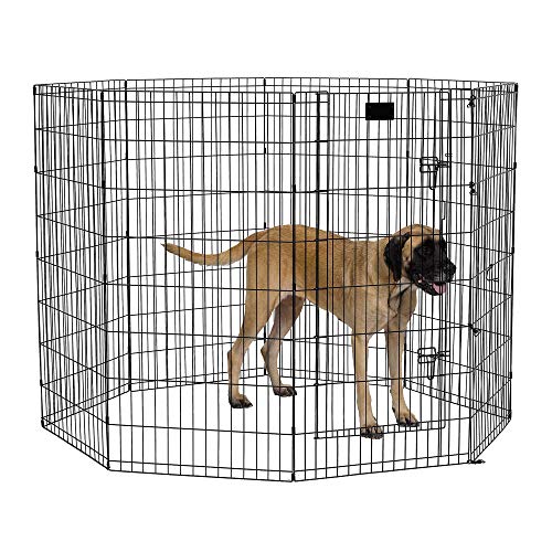 MidWest Exercise Pen With Door in Black Finish (48-inch)