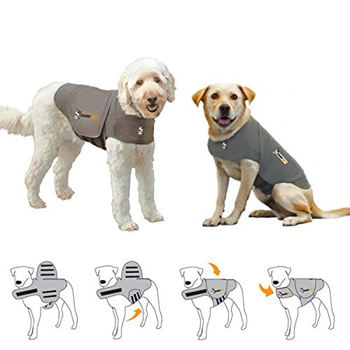 ThunderShirt 1158 Heather Grey Dog Anxiety Shirt (Small)