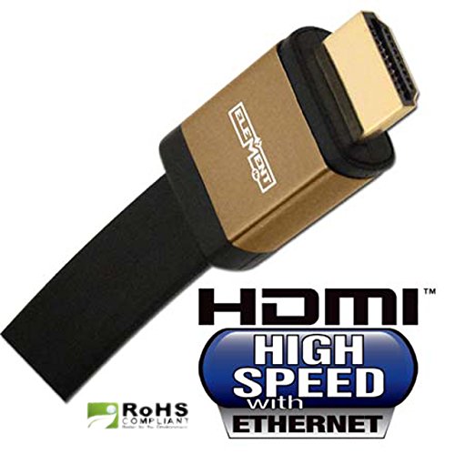 Element ELE6020M 65 Foot High Speed HDMI Cable w/ Ethernet, Flat Jacket - Brown End