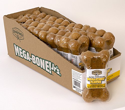 Darford Mega Bone Junior P 'Nut Butter Flavor Dog Treat, 3-1/2-Ounce (Pack Of 24)