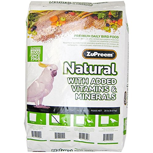 Zupreem BB3343 Cockatiels Maintenance Natural Bird Food 20lb