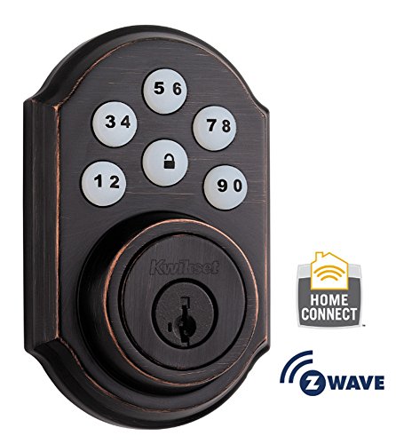 Kwikset traditionnel Smartcode 910 Metful avec une technologie Z-Wave, compatible avec Alexa via Samsung SmartThings et / ou Wink