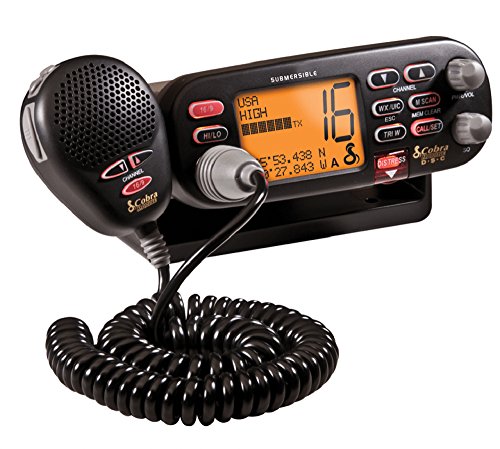 COBRA MRF75-D 25 WATT CLASS-D MOURT SIMMERIBLE VHF Radio - noir