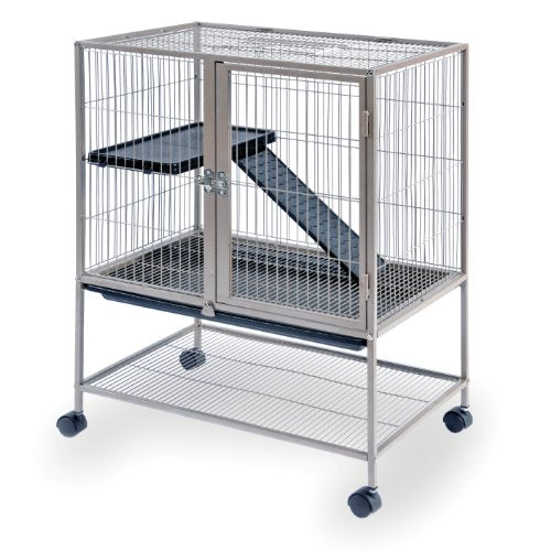 Produits pour animaux de compagnie PRIVANTS CAGE FERRET FERRET avec support, 25 pouces par 17,125 pouces par 34 pouces, Coco Brown
