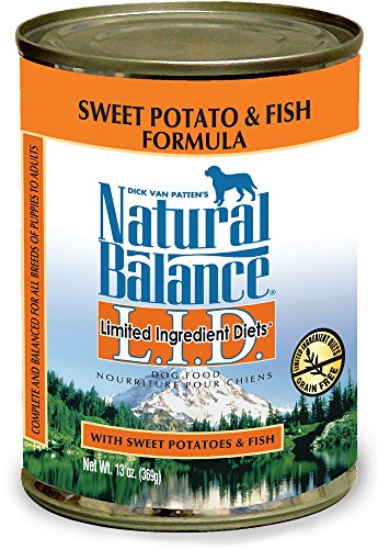 Natural Balance 43145 L.I.D. Fish and Sweet Potato Dog Food 12/13 OZ