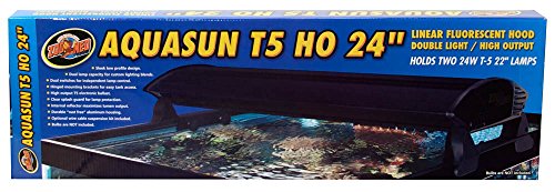 Zoo Med AF2-24 AQUASUN T5 High Output Double Fluorescent Hood(24inch)