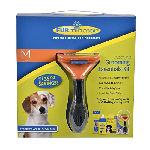 United Pet Group GG1890 Furminator Short Hair Medium Grooming Kit Pack of 3