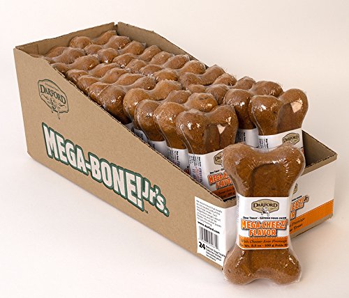 Darford Mega Bone Junior Cheez Flavor Dog Treat, 3-1/2-Ounce (Pack Of 24)