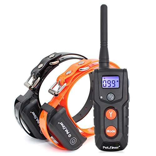 Petrainer PET916 100% Waterproof Dog Training Collar with Remote 1000 ft Rechargeable Electric Dog Collar with Beep Vibrating and Shock Collar for Dogs