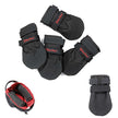 Ultra Paws ANN-303DBM Durable Boots Black For Dogs 4PK (Medium)