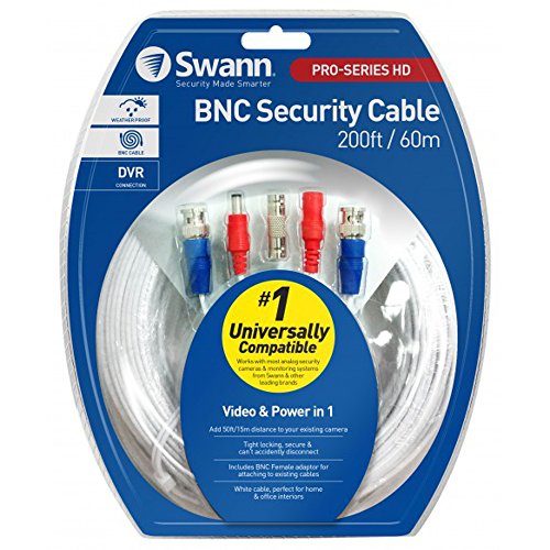 Swann SWPRO-60MTVF Pro-Series HD Video & Power 200ft / 60m BNC Security Cable