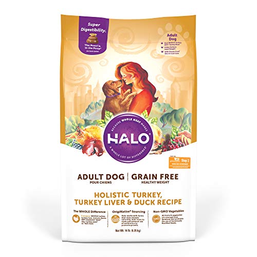 Halo Spot's Stew Healthy Weight Grain Free Turkey and Duck Recipe for Dogs, 14-Pound