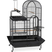 PET PET 3159 Cage à oiseaux à double toit avec playtop noir Hammertone 26x27x63