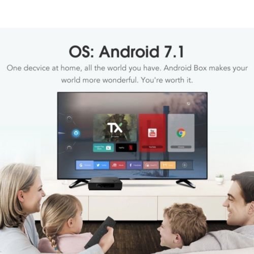 【2019 Latest CA Free Version】 Wireless Mini Keyboard + Plugin use New X96 Android 7.1.2 K17.6 CA Free Version TV Player Support 3D 4K HD