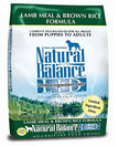 Natural Balance 42059 LID Lamb & Brown Rice Dog Food 14LB