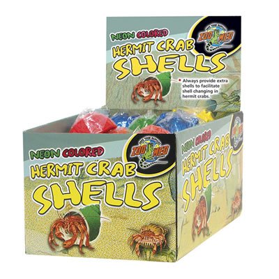 Zoo Med RR2991 Hermit Crab Neon Shell 36pc Display