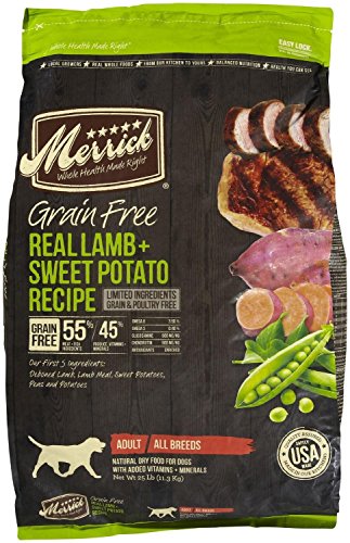 Merrick Grain Free Lamb & Sweet Potato Recipe 25LB