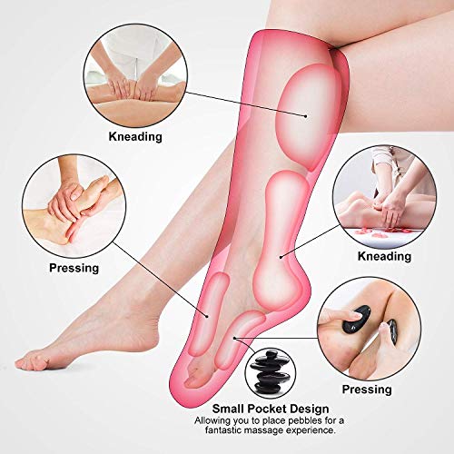 Leg Massager Air Compression Tespo Wraps Massages for Foot and Calf Circulation 3 Intensities 6 Modes with Heat, Handheld Controller