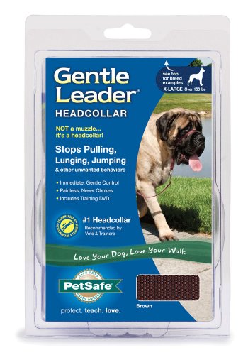Gentle Leader Quick Release Head Collar,X-Large,Brown