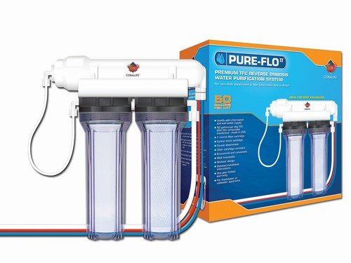 Coralife 05691 Pure-Flo II 2 Canister RO System (50gpd)