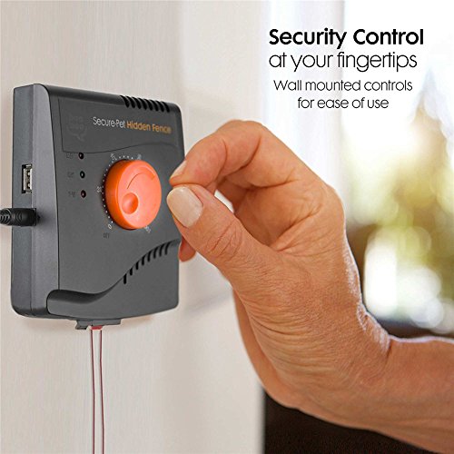 TP16 Fence Amélioration de PET Underground Electrower Electric Outdoor Clarification Système de confinement rechargeable Collier de formation de chien réglable pour les chocs de chien (pour 1 chien)