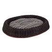 Petmate 80243 Willow Wicker Oval With Pillow 39X31