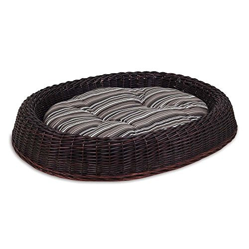 Petmate 80243 Willow Wicker Oval With Pillow 39X31