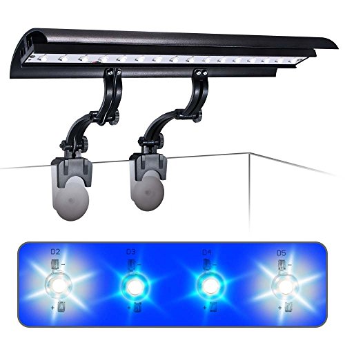 Wave Point 01119 Micro Sun LED High Output Clamp Light Blue & 10000k Daylight 16W 12in