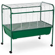 PET PET 520 Produits Jumbo Small Animal Cage avec support vert et blanc 40x22x37in